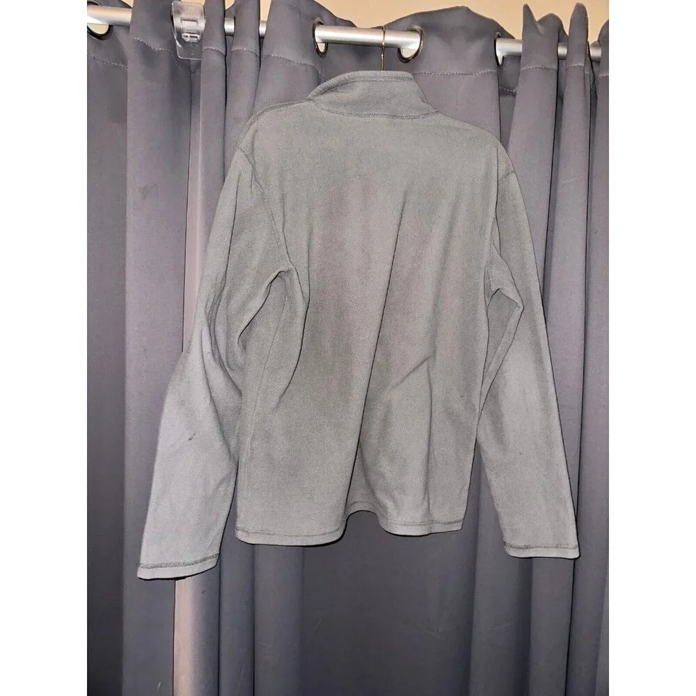Men’s north face fleece pullover jacket gray medium